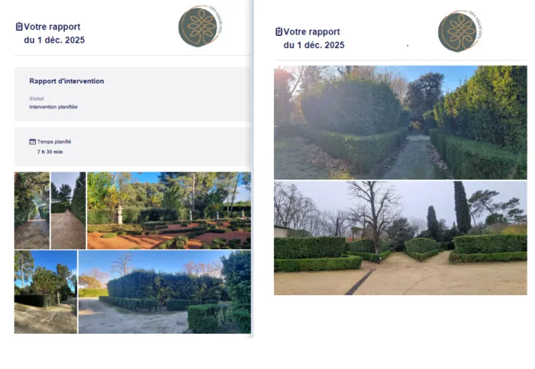 Nouveaux rapports d’intervention Cedre Espaces Verts : plus clairs, plus esthétiques, plus confortables, Castelnau-le-Lez, Cedre Espaces Verts